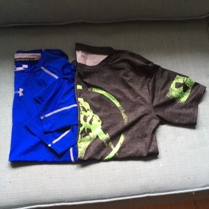 Two Large Under Armour Shirts